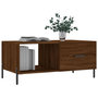 Voir la diapositive 3 : VIDAXL Table basse chene marron 90x50x40 cm bois d'ingenierie