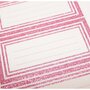 Voir la diapositive 1 : GLOBAL GIFT 12 étiquettes adhésives scolaires - Rectangle rose - Paillettes