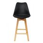 Voir la diapositive 2 : TOILINUX 2 Tabourets de bar en bois scandinaves Home Factory
