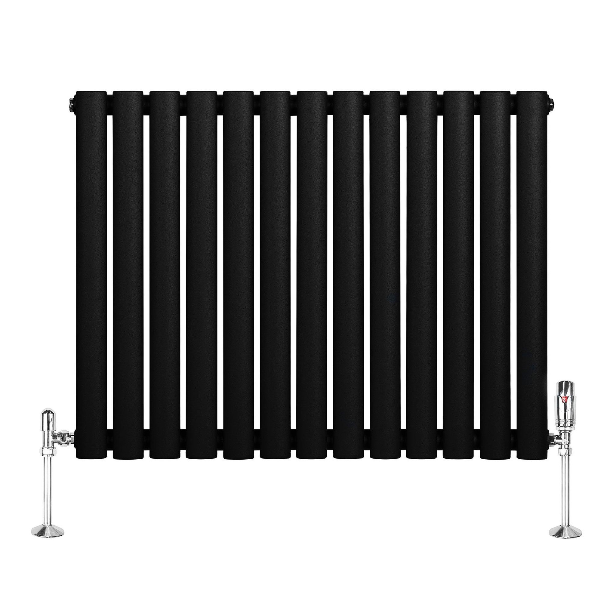 Voir la diapositive 2 : MONSTERSHOP Radiateur à colonnes ovales & vannes, 1 panneau - 600 x 780 mm