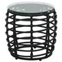 Voir la diapositive 2 : VIDAXL Ensemble de bistro 3 pcs Resine tressee Noir