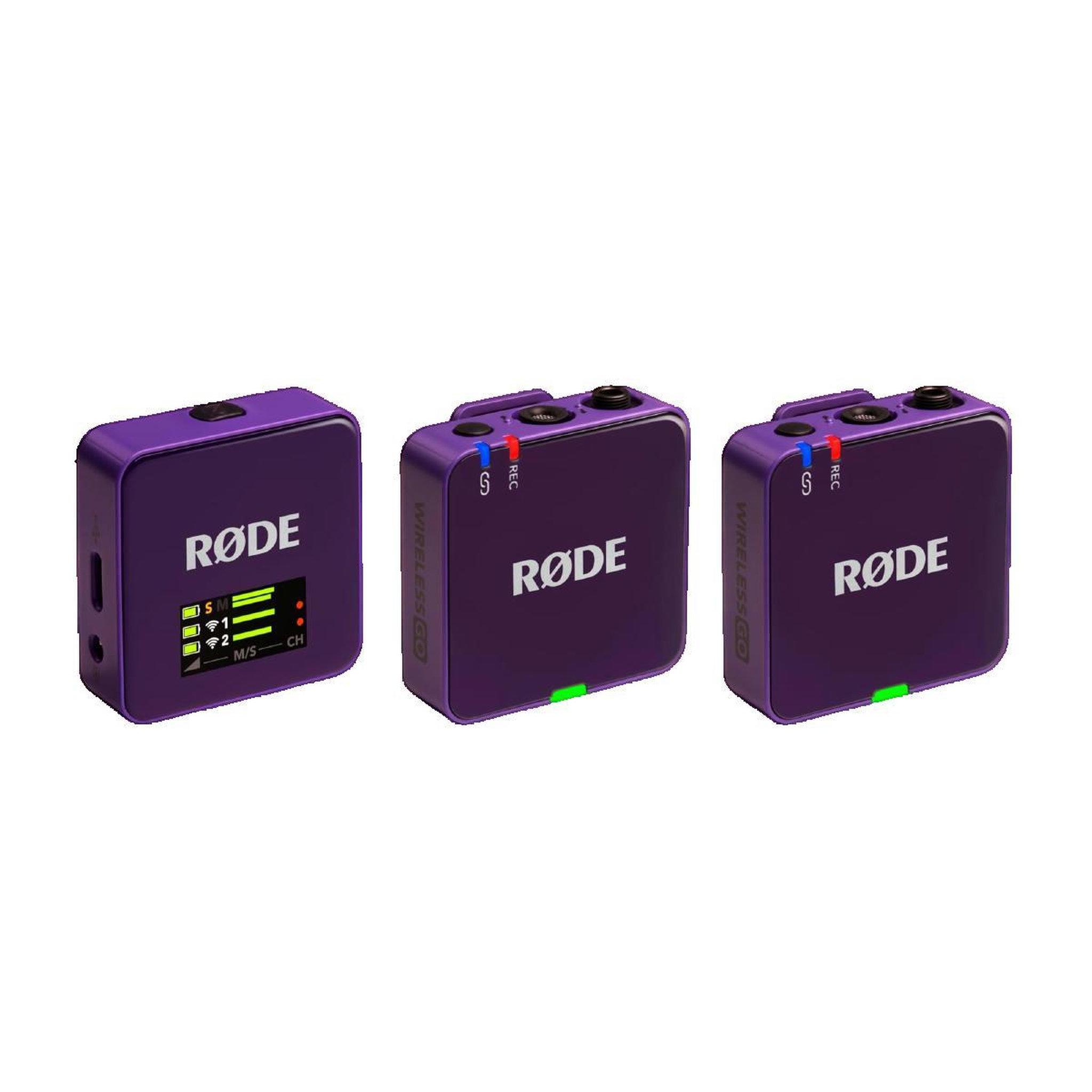 Voir la diapositive 2 : RODE Microphone sans fil Rode Wireless Go III violet
