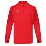 UMBRO Sweat de Sport  Homme Umbro Leag 1/2. Coloris disponibles : Rouge