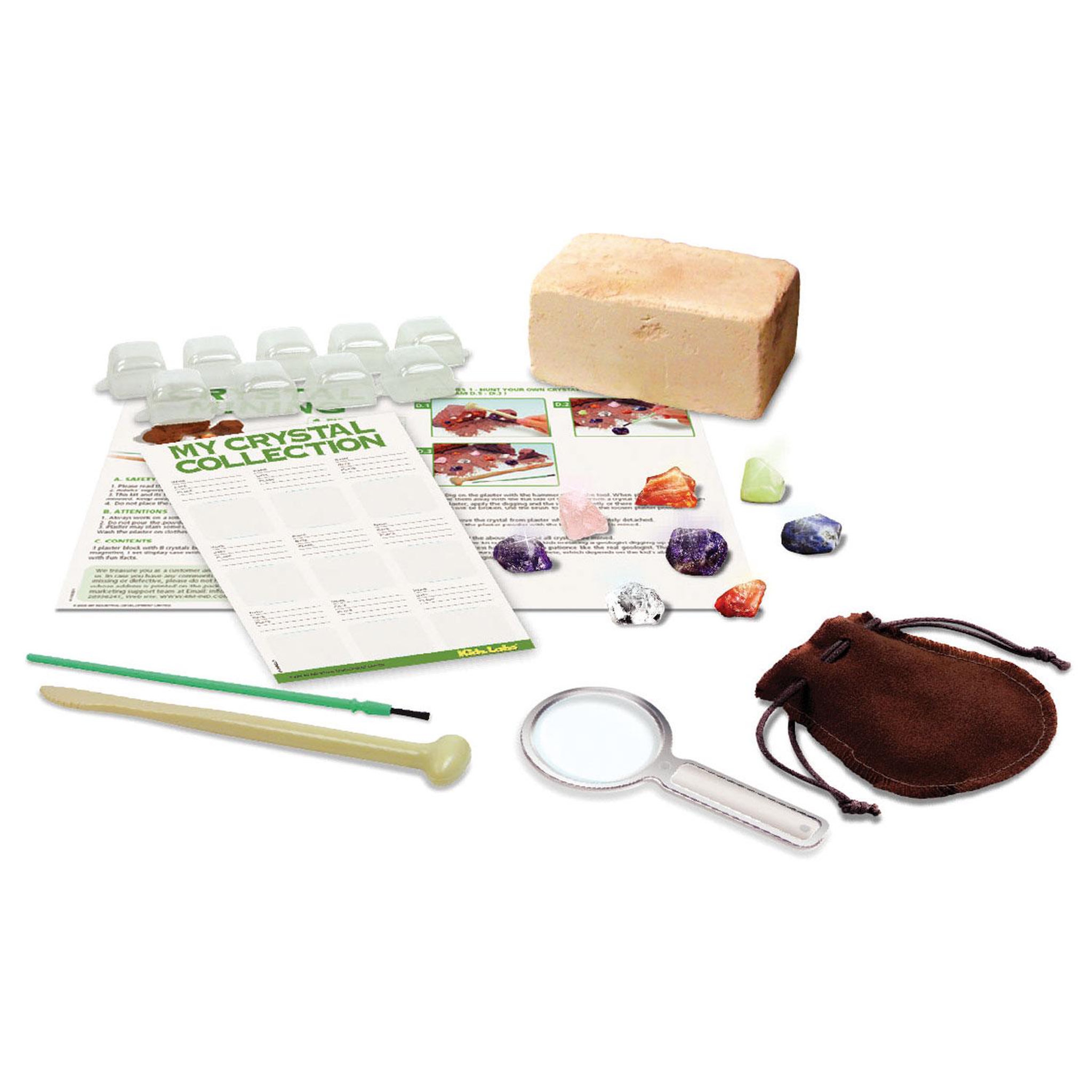Voir la diapositive 2 : Graine créative 4M Mine de Cristaux Enfant – Kit fouille avec 8 Vrais Cristaux