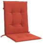 Voir la diapositive 5 : VIDAXL Coussins de chaise a dossier bas lot de 6 rouge melange tissu
