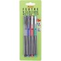 Voir la diapositive 1 : AUCHAN Lot de 4 stylos feutres d'écriture pointe fine 0.5mm coloris assortis