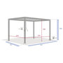 Voir la diapositive 5 : HESPERIDE Pergola bioclimatique Evora Graphite - 4 x 3 m - Hespéride