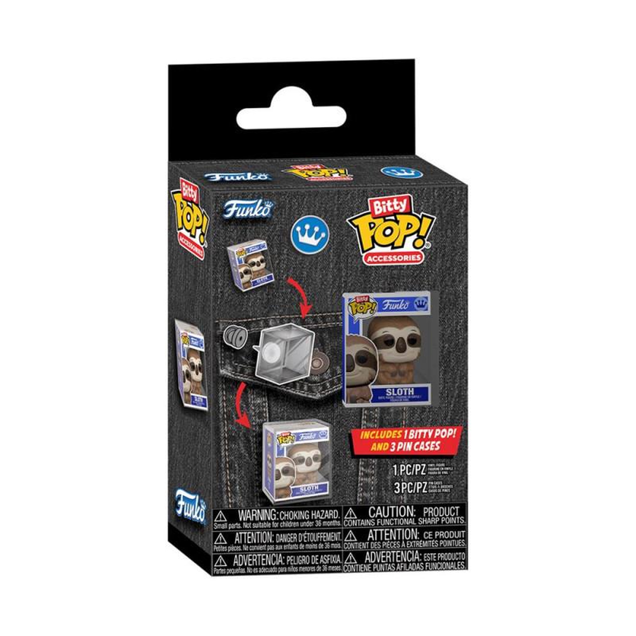 Funko Pack 4 Figurines Funko Bitty Pop Wearables Pin