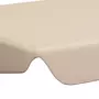 VIDAXL Toit de rechange de balançoire Beige 188/168x145/110 cm