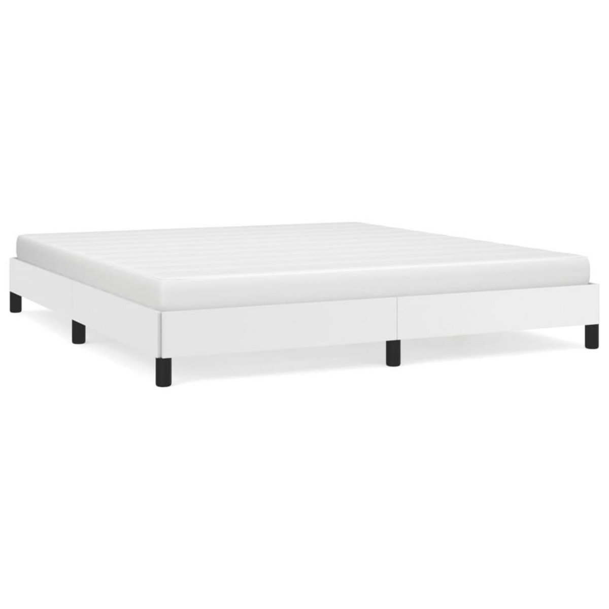 VIDAXL Cadre de lit sans matelas blanc 180x200 cm similicuir