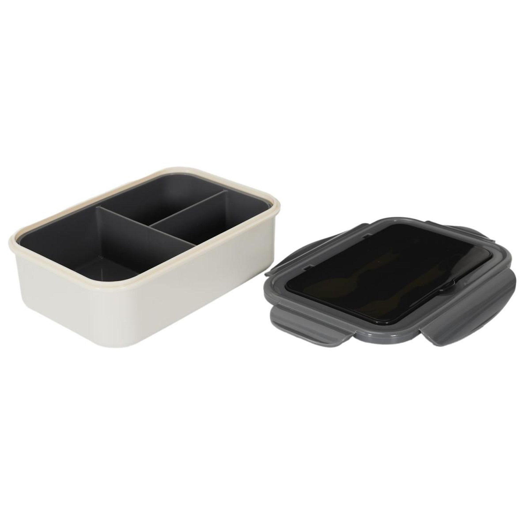 Voir la diapositive 2 : COOK CONCEPT Lunch Box Avec Couverts  Unicolore  20cm Gris