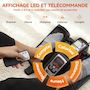 Voir la diapositive 4 : HOMCOM Mini Vélo elliptique 12 vitesses mode manuel & auto 3 programmes télécommande écran LCD