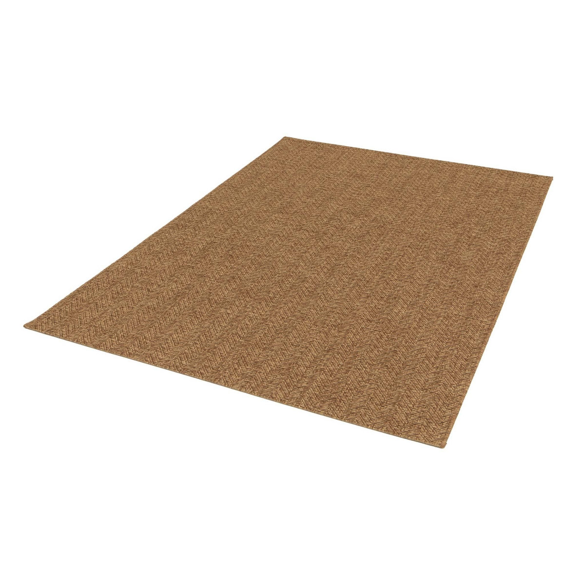 SWEEEK Tapis intérieur/extérieur effet jute coloris caramel, stabilisé aux UV