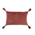 Paris Prix Coussin Déco à Motifs  Cherry  40x60cm Rouge