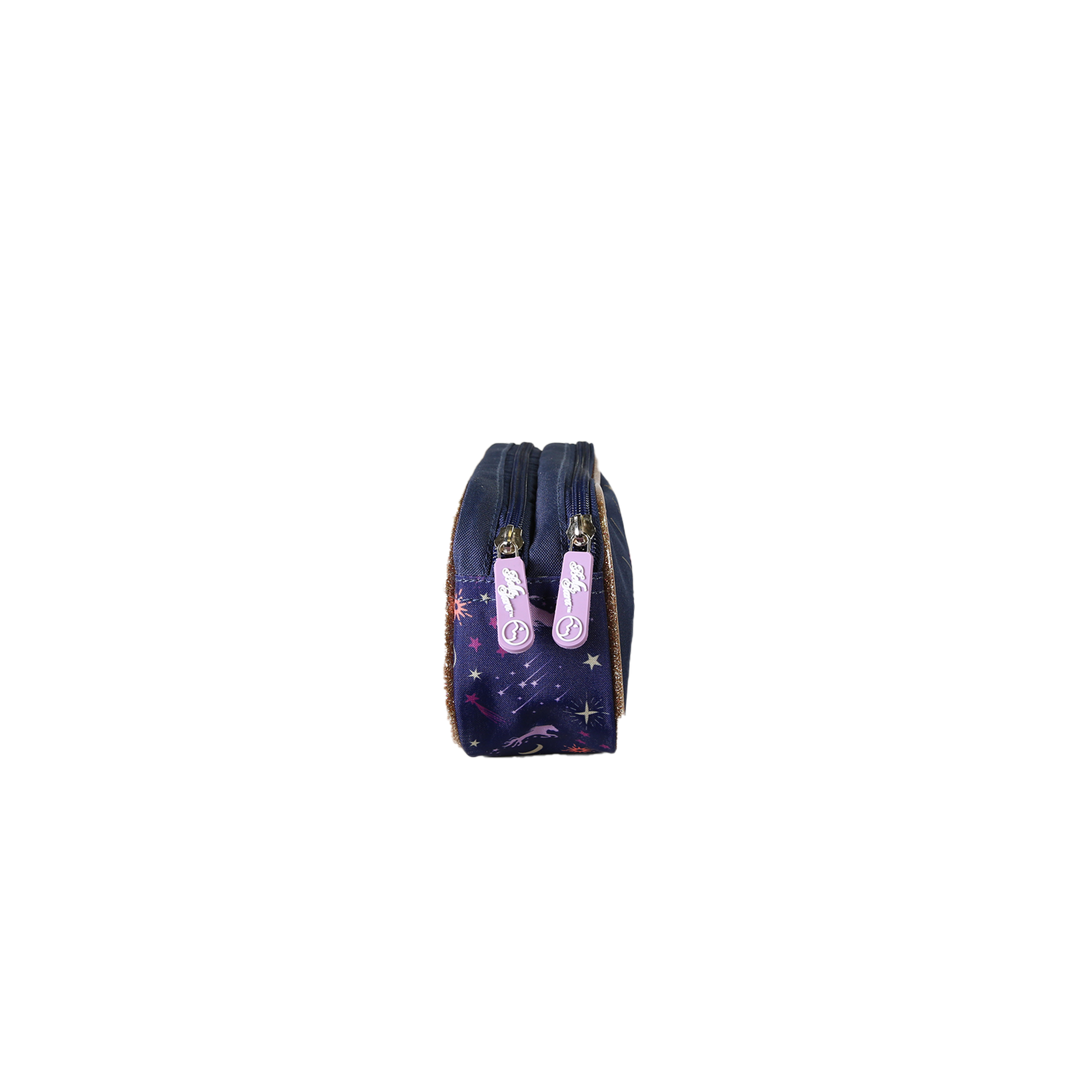 Voir la diapositive 3 : Bagtrotter Bella Serra - Trousse double compartiment enfant - Fille - Bleu Nuit - Rectangulaire