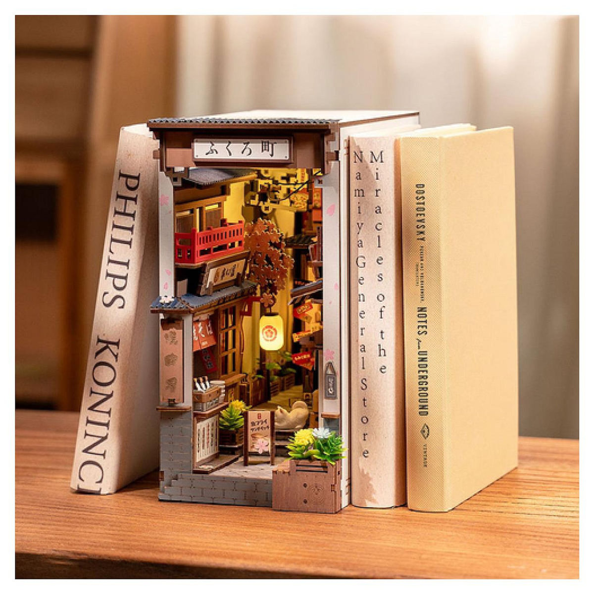 ROBOTIME Maquette DIY Sakura Wine Alley - Serre-livre