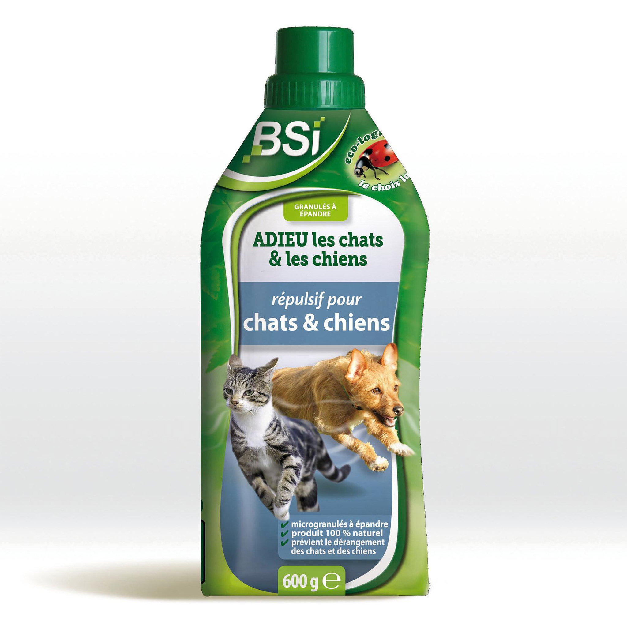 Bsi Granulés répulsifs chats et les chiens 600g