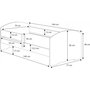 Voir la diapositive 2 : KOBI Lit enfant Ines + tiroir de rangement - 140x70 cm - - avec matelas