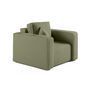 Voir la diapositive 1 : BEST MOBILIER Topaze - fauteuil - en tissu bouclette