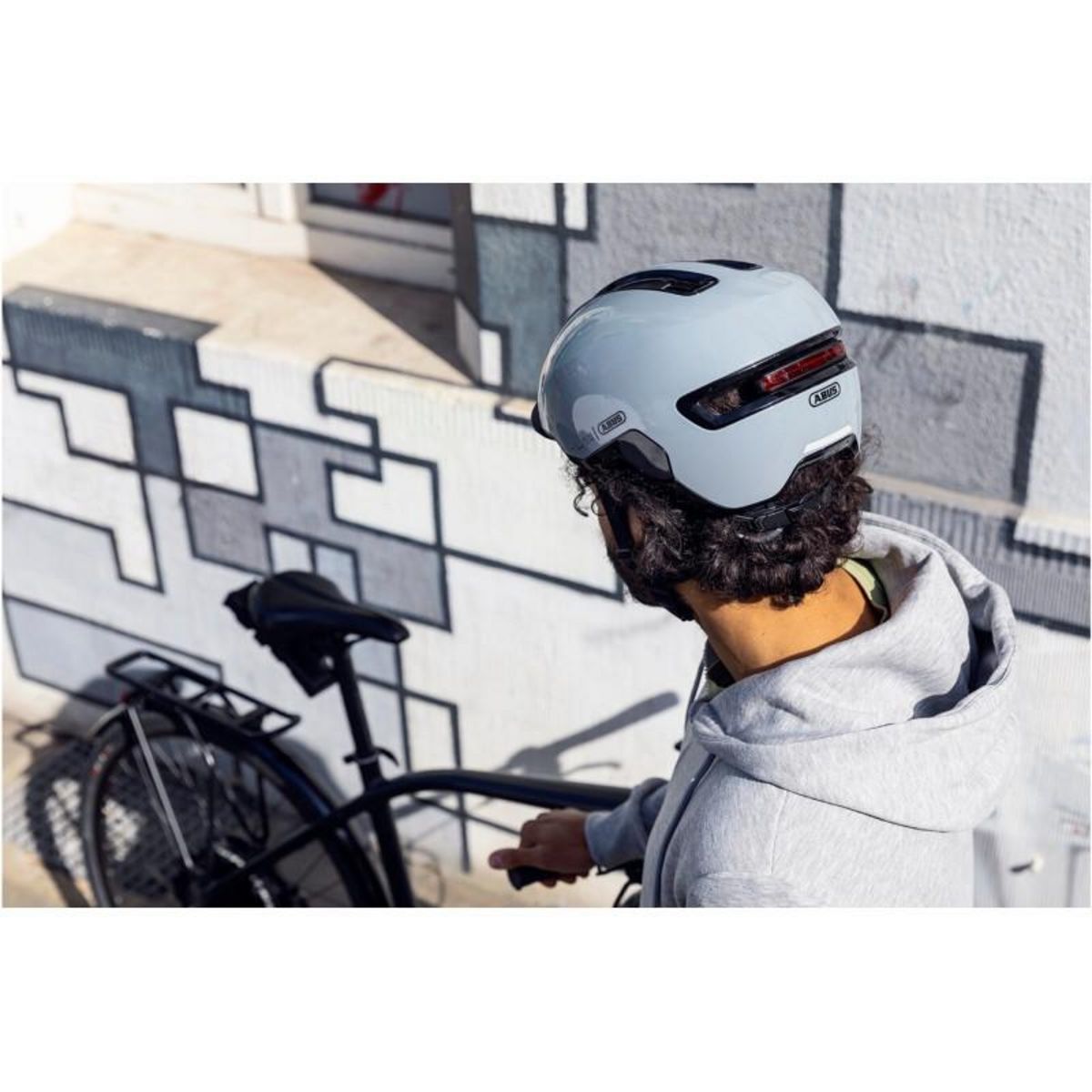 ABUS Casque vélo Abus HUD Y RACE GREY M