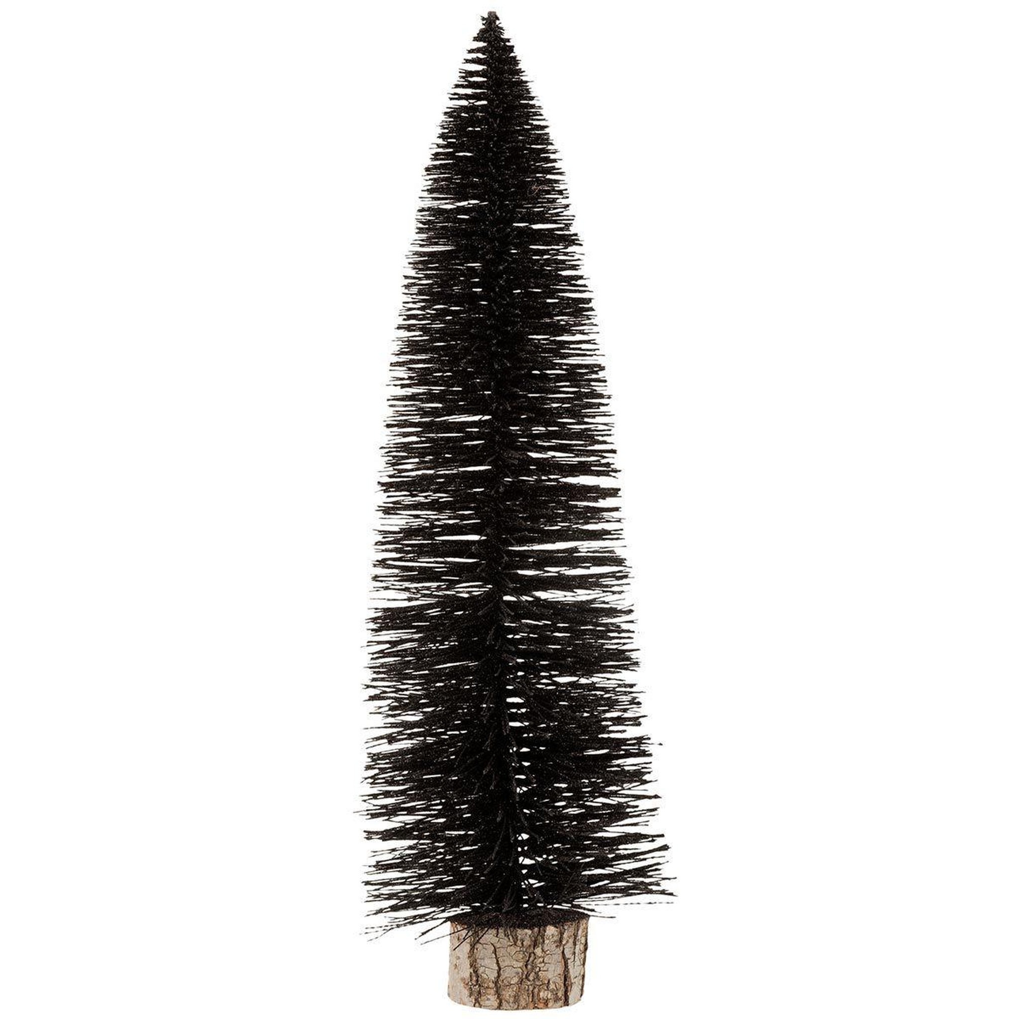 J-LINE Sapin de noël à poser  paillettes  61cm noir