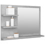 Voir la diapositive 3 : VIDAXL Miroir de salle de bain gris beton 60x10,5x45cm bois ingenierie
