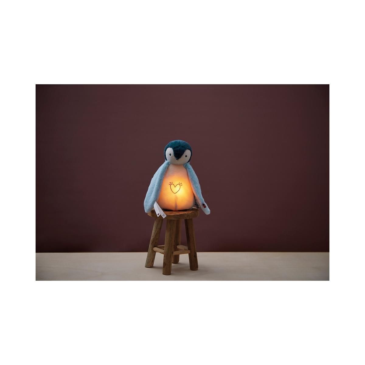 Kaloo Peluche veilleuse - Manchot rose