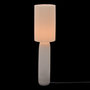 Voir la diapositive 6 : ATMOSPHERA Lampadaire cylindrique en grès KENAN - Beige