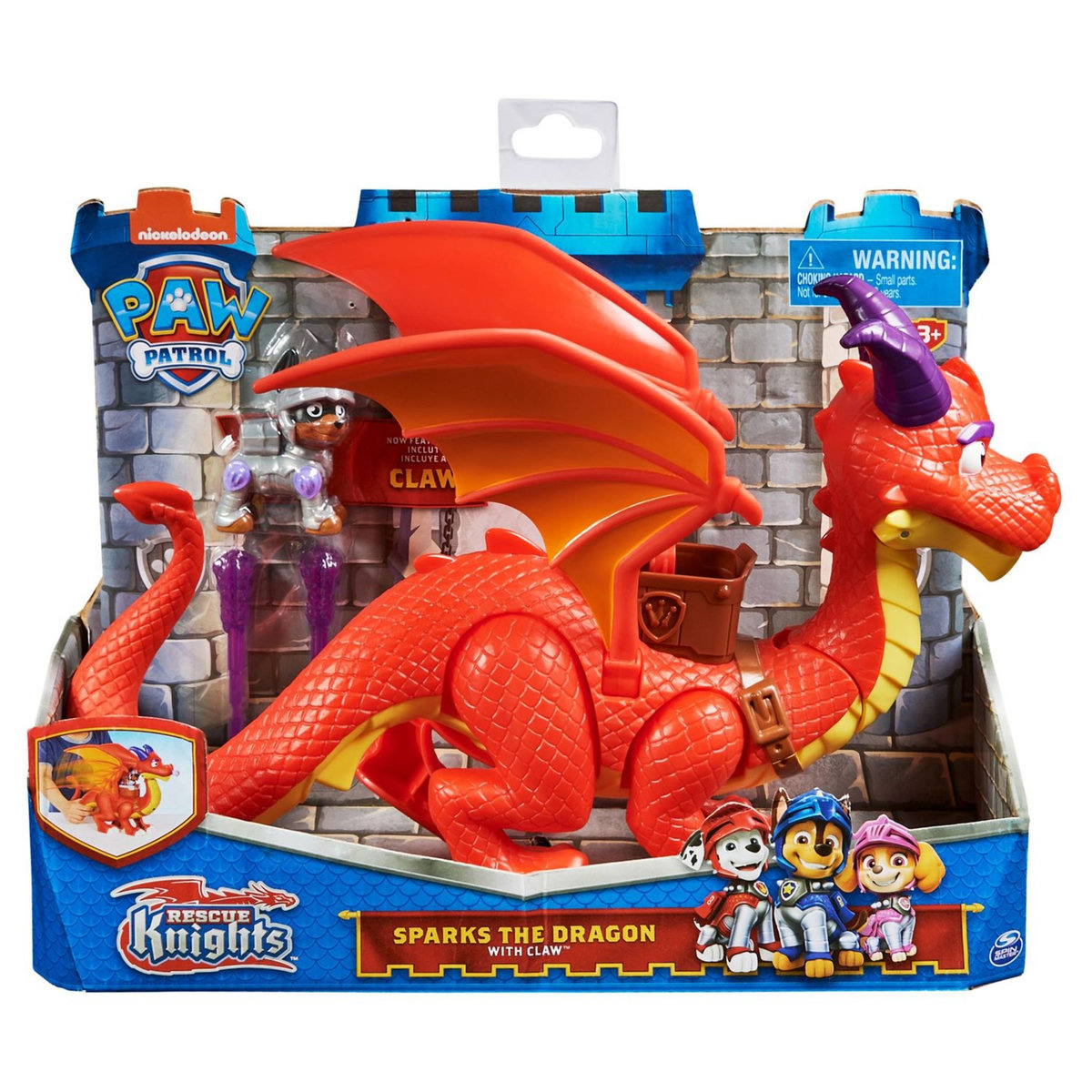 SPIN MASTER Sparks Le Dragon & Claw Rescue Knights La Pat'Patrouille