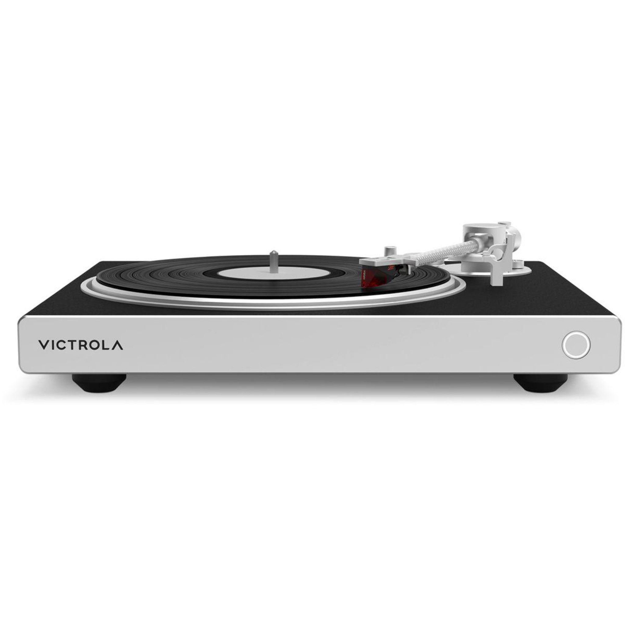 Voir la diapositive 3 : VICTROLA Platine vinyle ORTOFON 2M RED NOIR FACADE GRISE