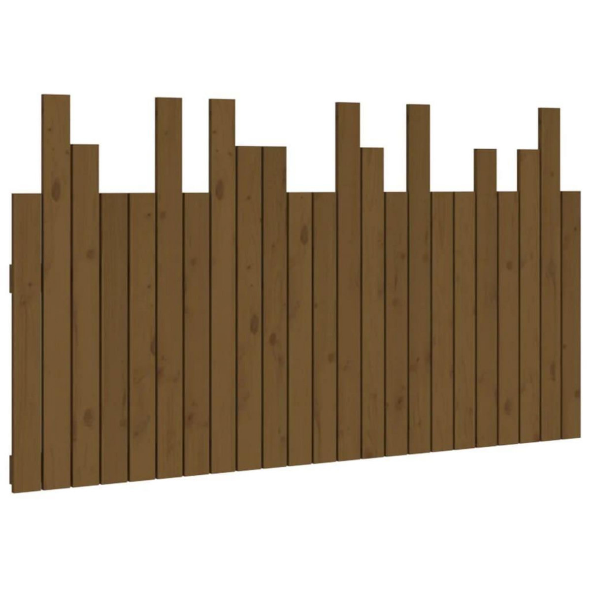 VIDAXL Tete de lit murale Marron miel 146,5x3x80 cm Bois massif de pin