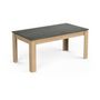 Voir la diapositive 4 : Demeyere Table a manger seule AUSTIN - 6 personnes - Décor chene Hamilton et Sidewalk - L179 x P 90 x H 77 cm - DEMEYERE