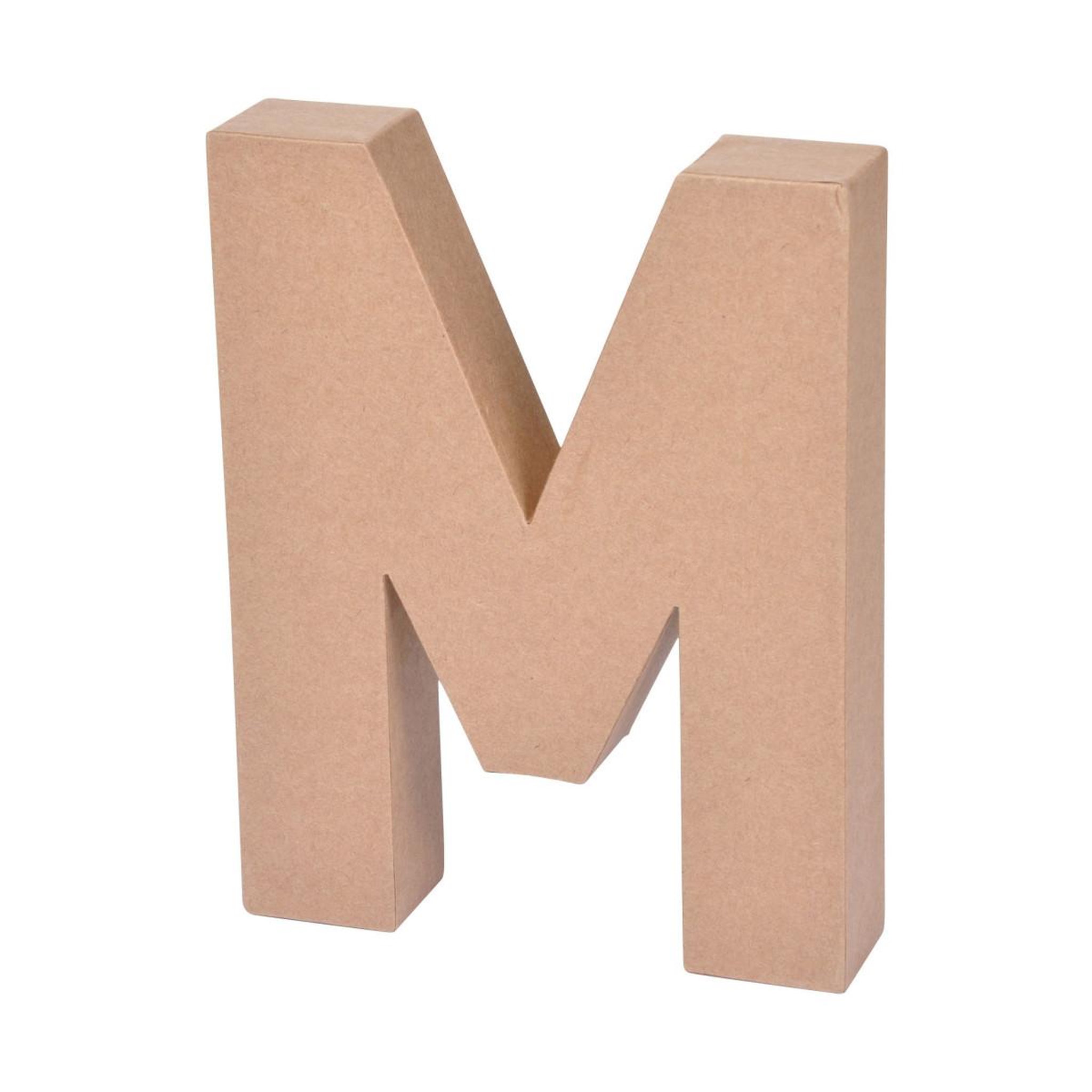 Voir la diapositive 1 : ARTDESIGN Décoration Murale  Lettres Carton M  18cm Naturel