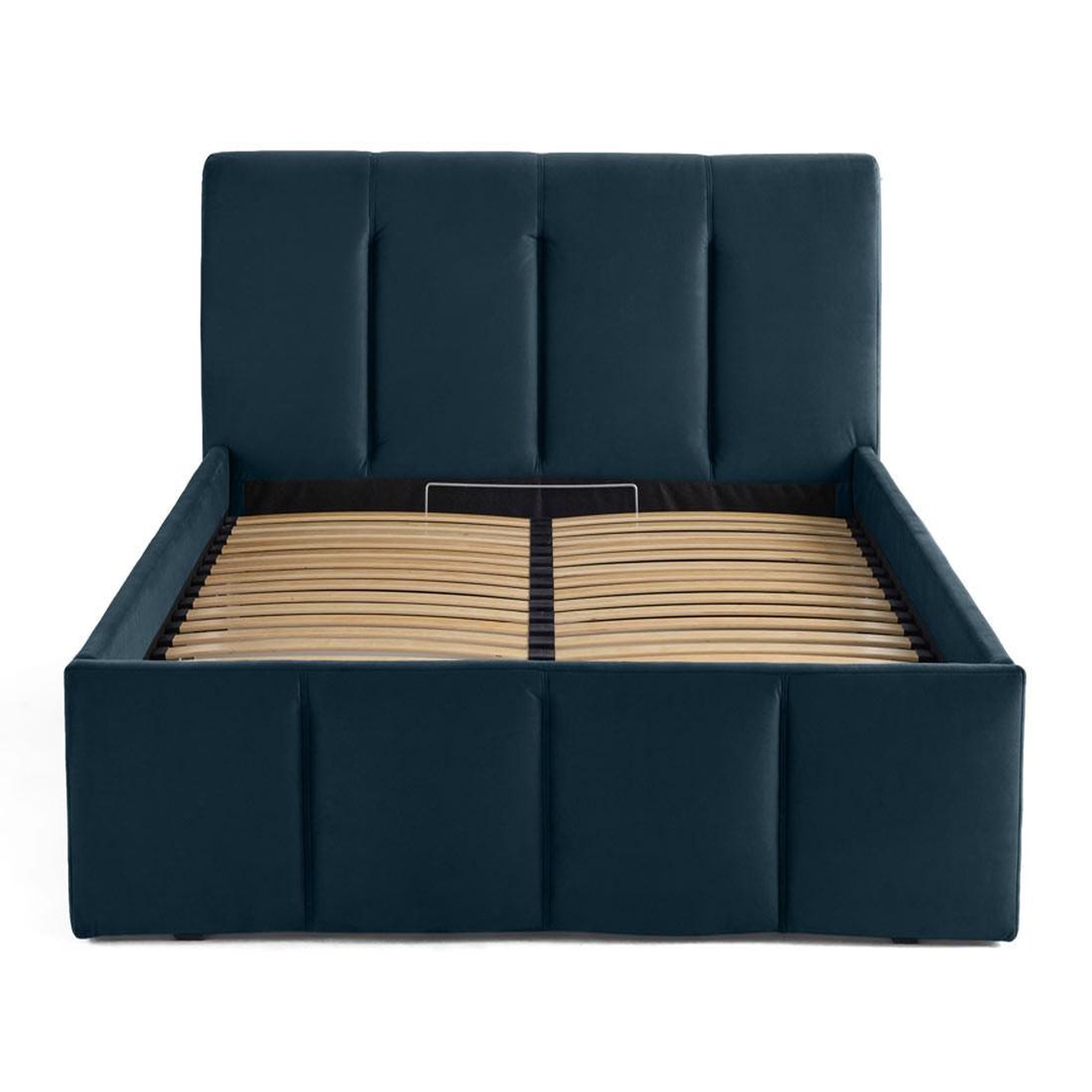 Voir la diapositive 1 : BEST MOBILIER Elysia - lit coffre - 140x190 - en velours - sommier inclus