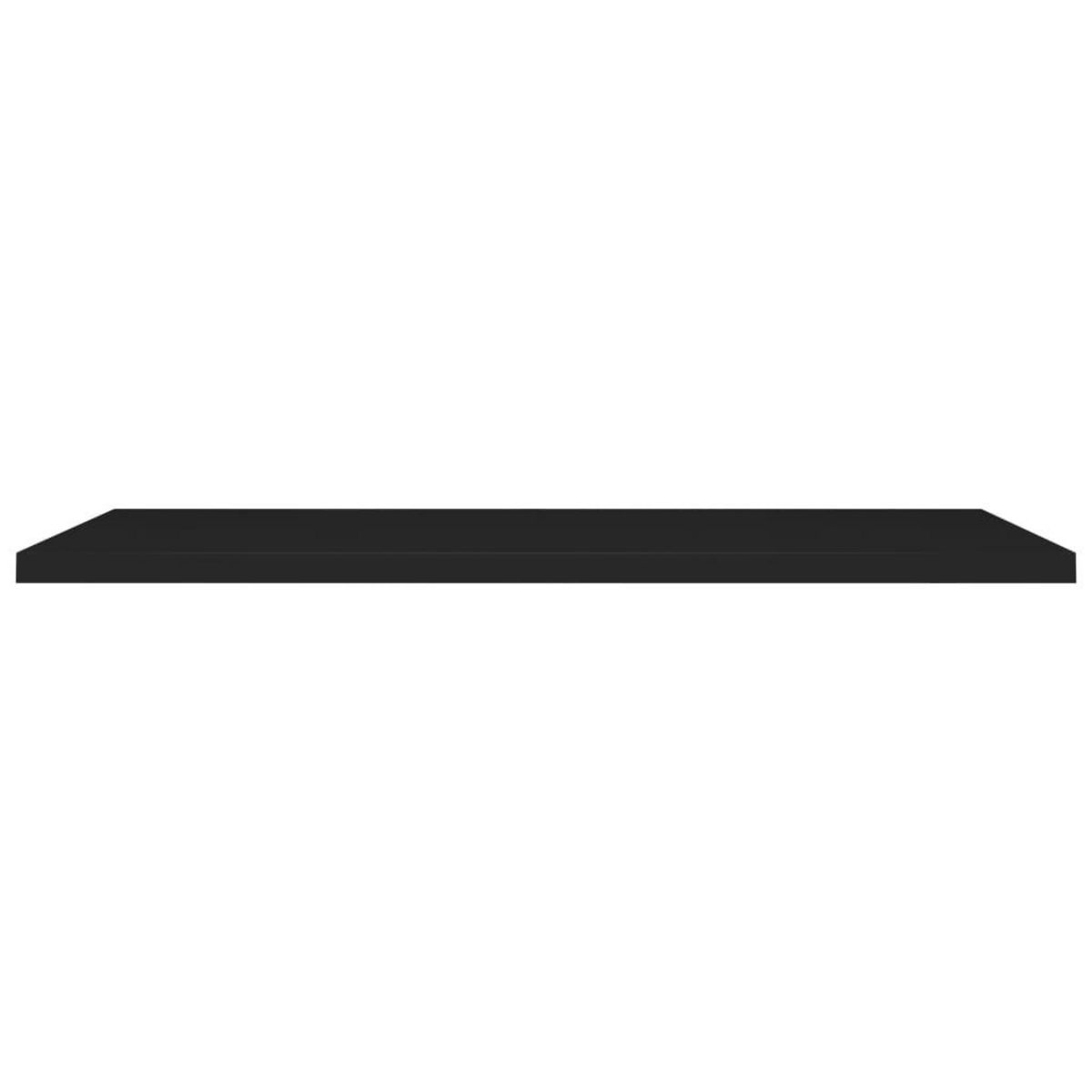 VIDAXL Etageres murales flottantes 2 pcs noir 120x23,5x3,8 cm MDF