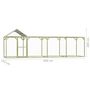 Voir la diapositive 6 : VIDAXL Poulailler 6x1,5x2 m Pinede impregnee