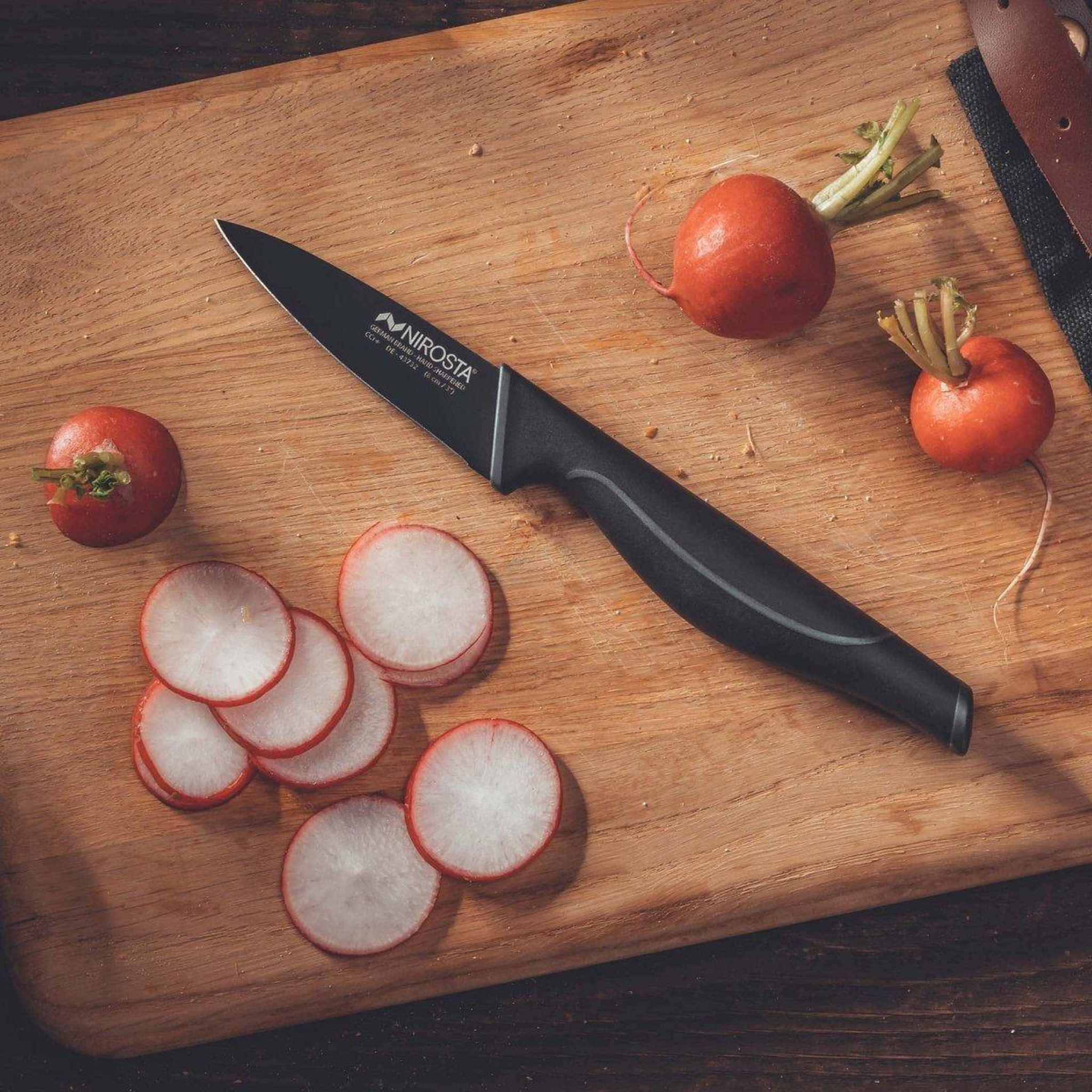 Voir la diapositive 2 : NIROSTA Couteau à légumes 20 cm Nirosta Black Edition