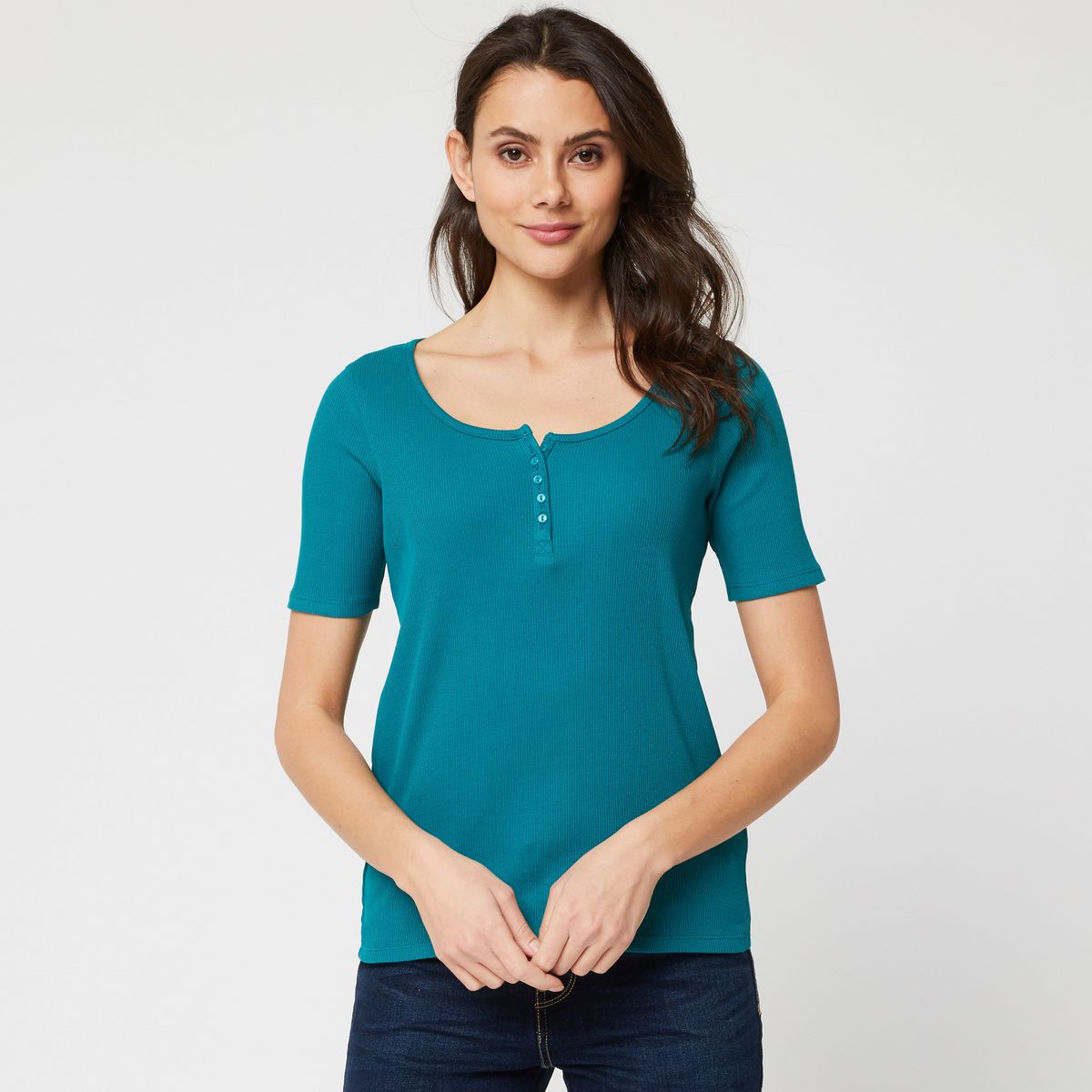 INEXTENSO T-shirt turquoise femme