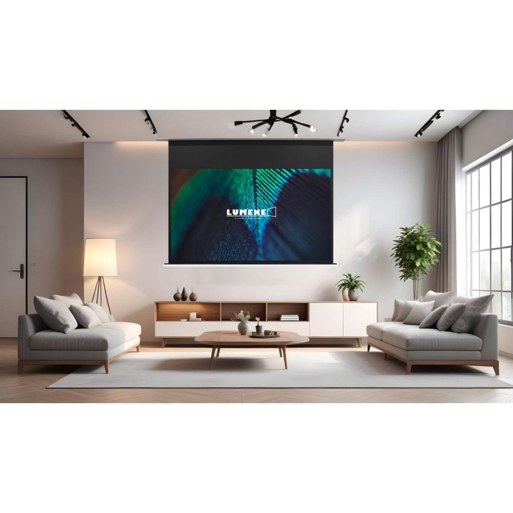 Voir la diapositive 3 : LUMENE Ecran de projection show place hd 400 c
