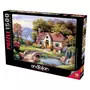 PERRE / ANATOLIAN Puzzle 1500 pièces : Cottage avec petit pont en pierre, Sung Kim