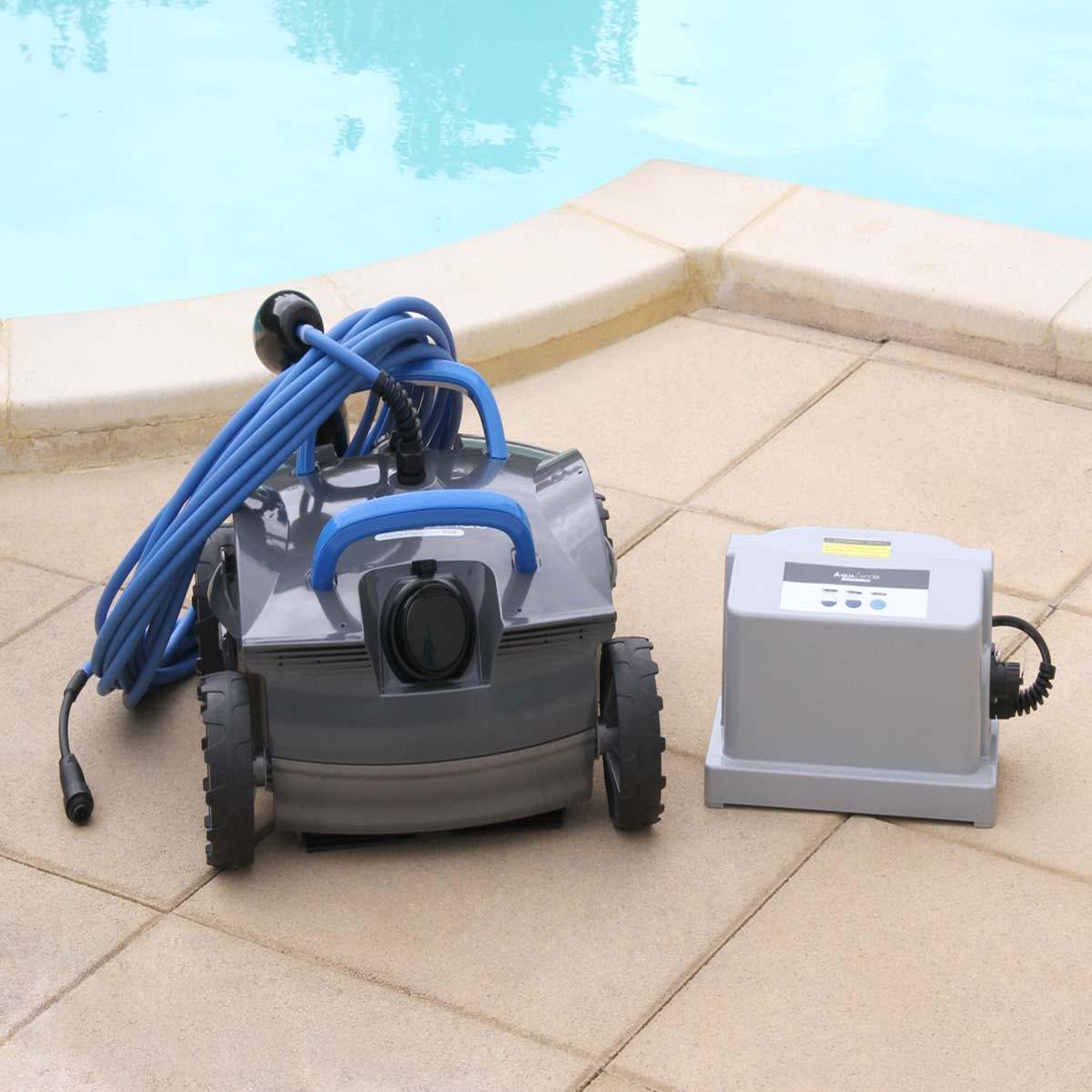 Voir la diapositive 2 : AQUAZENDO Robot de piscine électrique aqua premium 200 - aquazendo