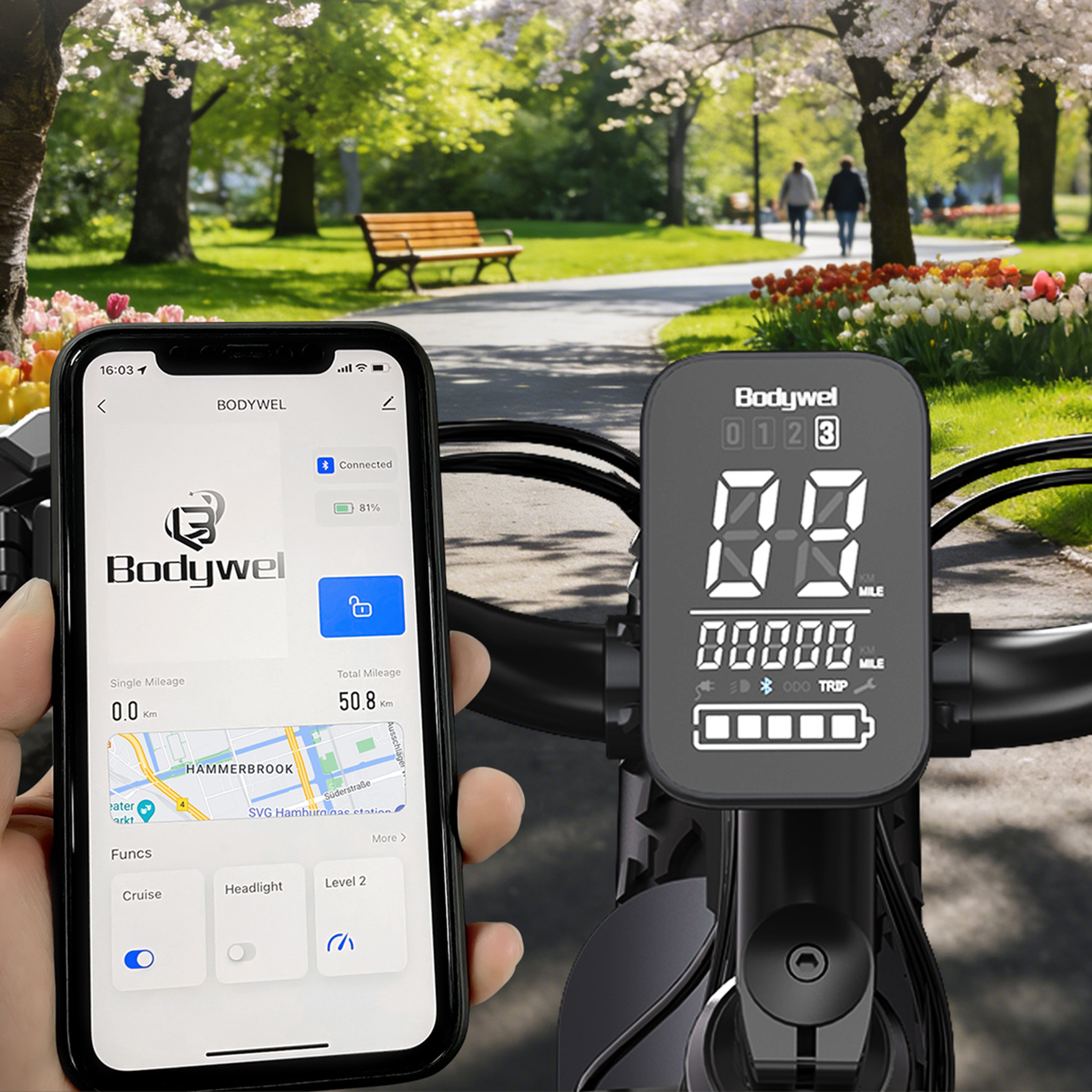 Voir la diapositive 4 : BODYWEL Vélo électrique de tourisme bodywel d6
