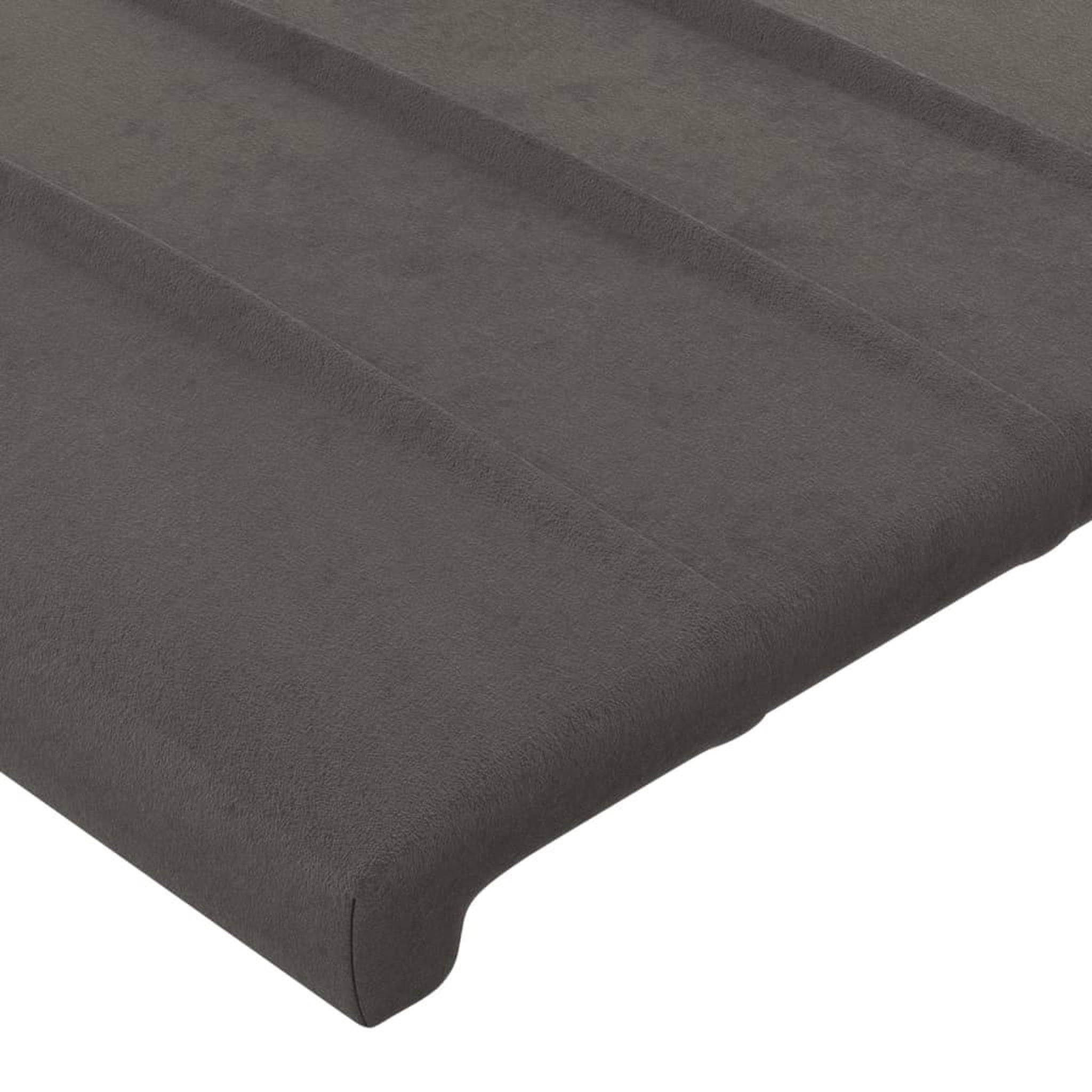 Voir la diapositive 4 : VIDAXL Tetes de lit 2 pcs Gris fonce 72x5x78/88 cm Velours