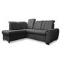 Voir la diapositive 1 : BEST MOBILIER Paul - canapé d'angle gauche - 5 places - convertible avec coffre et têtières - en tissu