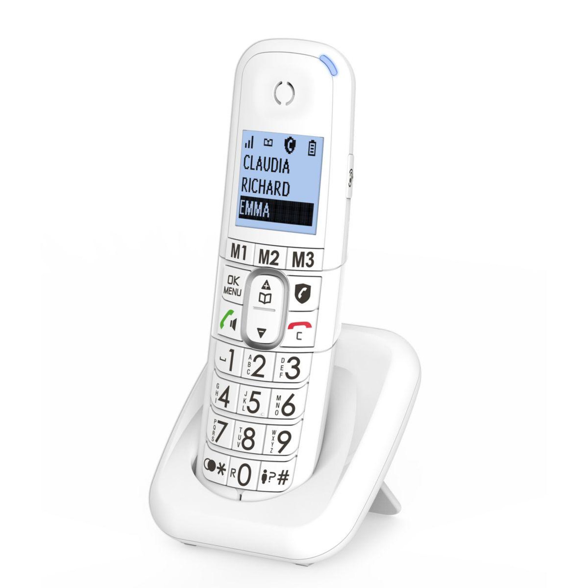 Voir la diapositive 4 : Alcatel Téléphone sans fil XL785 Combo Voice Blanc