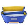 Voir la diapositive 7 : AUCHAN Cartable 41 cm CM1/CM2 bleu et jaune forme moderne