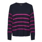 Pieces Pull Marine/ Femme Pieces Sia. Coloris disponibles : Rose