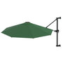 Voir la diapositive 2 : VIDAXL Parasol mural avec mat metallique 300 cm Vert