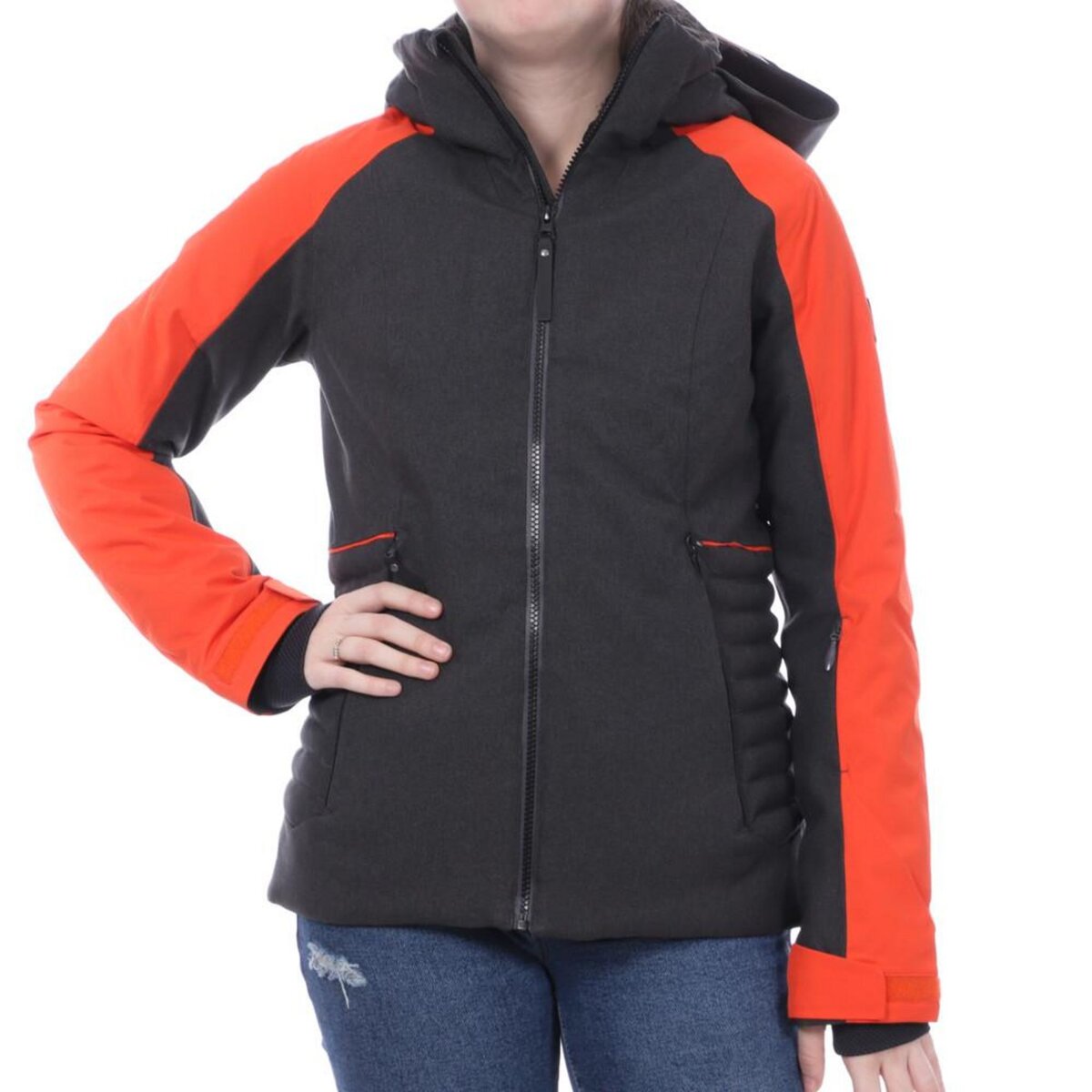 Veste de shop ski orange femme