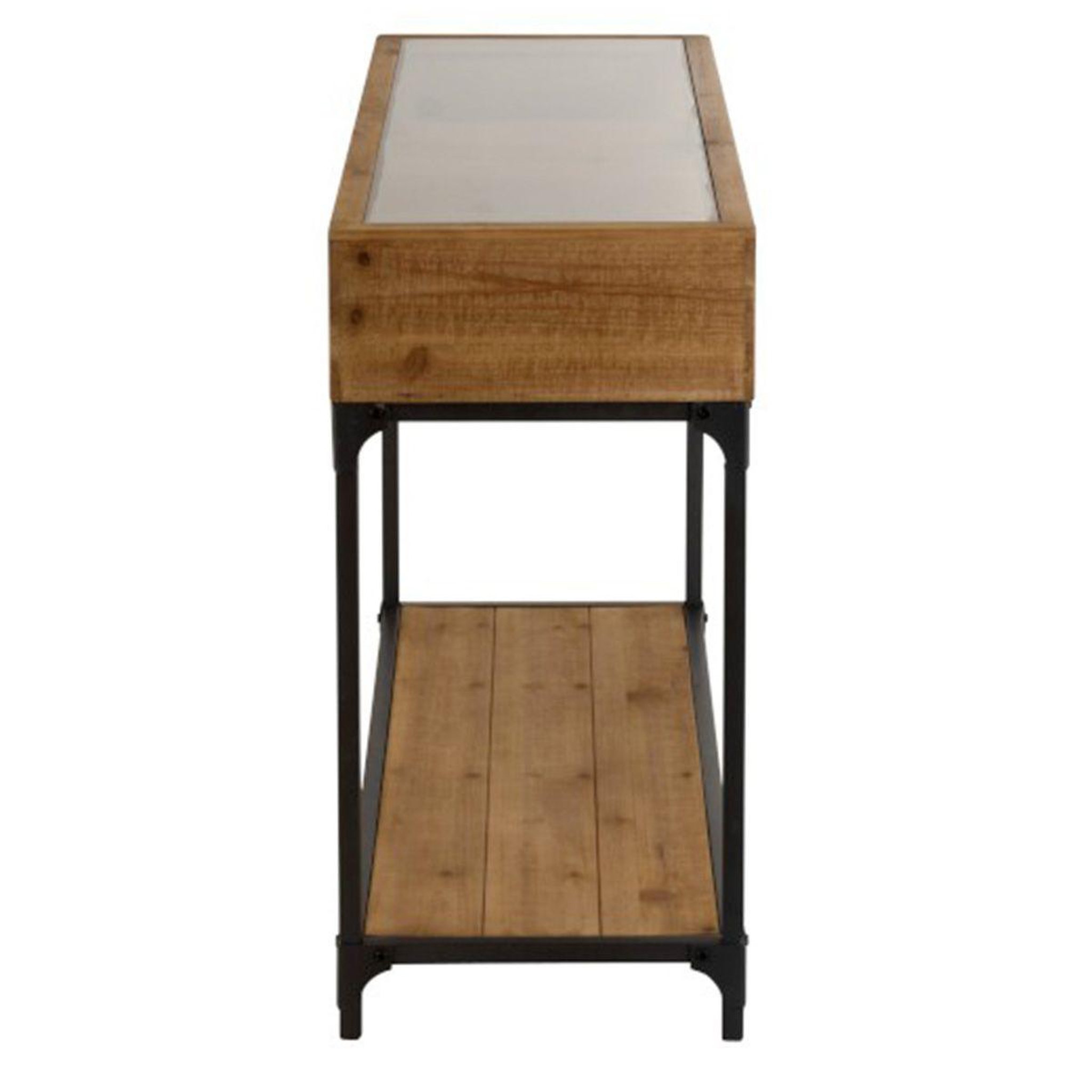 Voir la diapositive 3 : J-LINE Console range-bouteilles  vin  120cm naturel